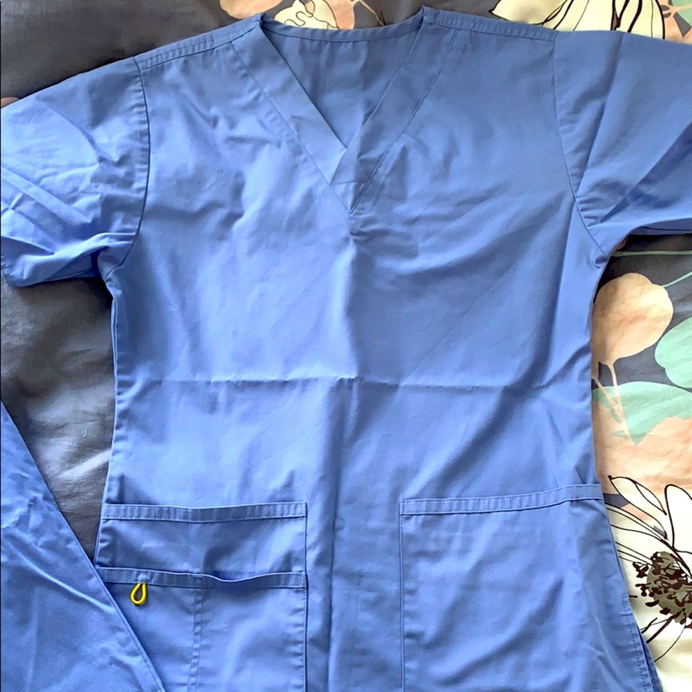 Blue scrubs